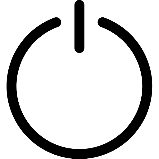 Power power off circle icon