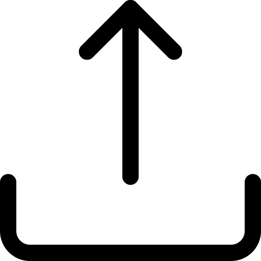 Upload up arrow interface multimedia option icon