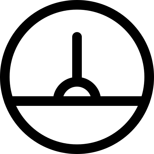 Gauge industry measure needle icon