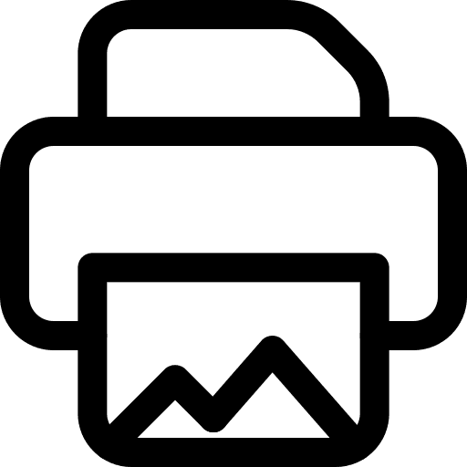 Print technology image paper icon