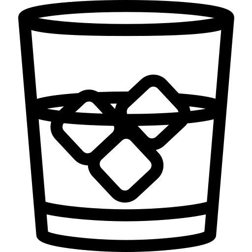 Glass ice food glass icon