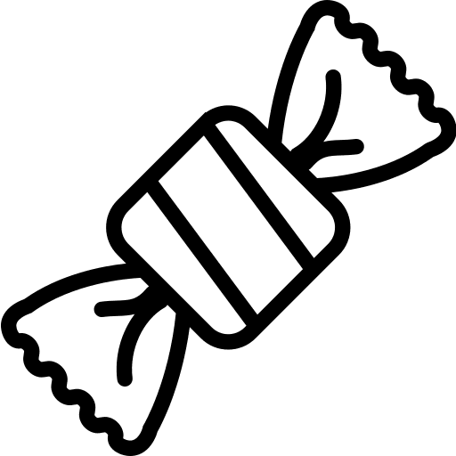 Toffee candy food dessert icon