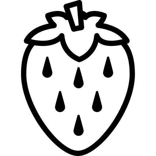 Strawberry food healthy food diet icon