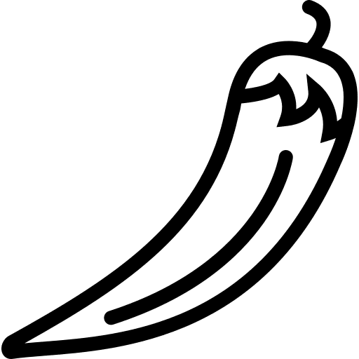 Chili chili food vegan icon