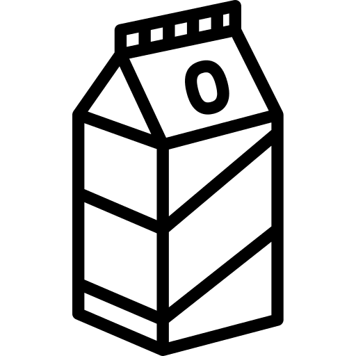 Milk food breakfast healthy food icon