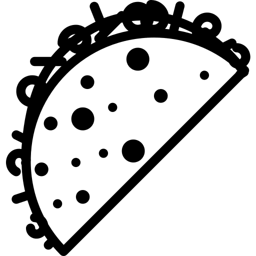 Taco mexico typical tacos icon