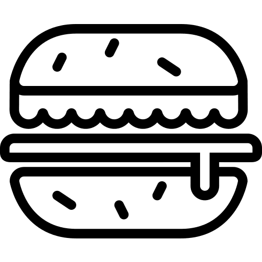 Hamburguer diet food unhealthy icon