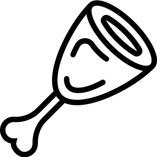 Meat food barbecue bone icon