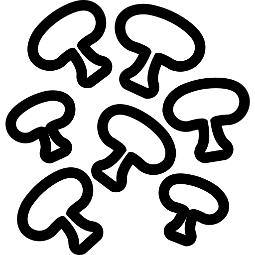 Mushrooms nature food fungi icon