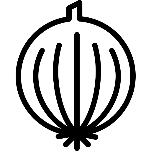 Onion vegetarian vegetable organic icon