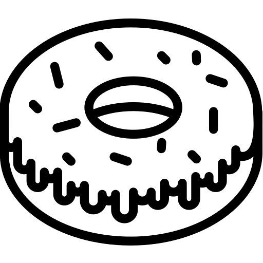 Doughnut dessert sugar doughnut icon