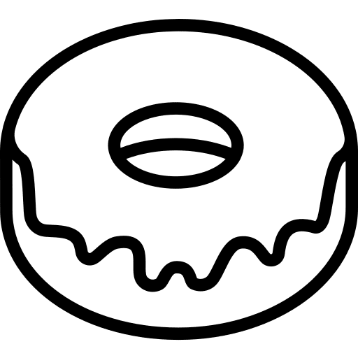 Doughnut sweet dessert doughnut icon