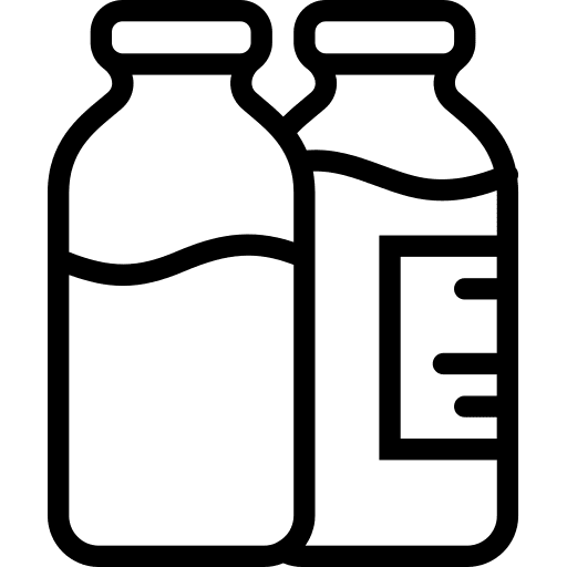 Milk milk breakfast healthy food icon