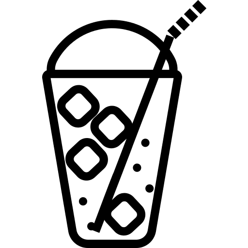 Frappe coffee shop glass cold icon