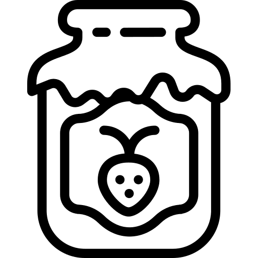 Jam strawberry jam conserve icon