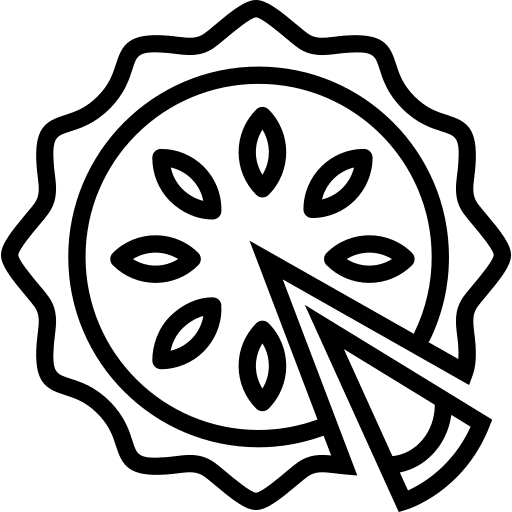 Pie dessert sweet food icon