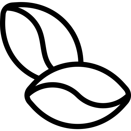 Coffee drinks beans seeds icon
