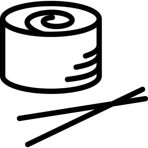 Sushi fish japanese food sushi icon