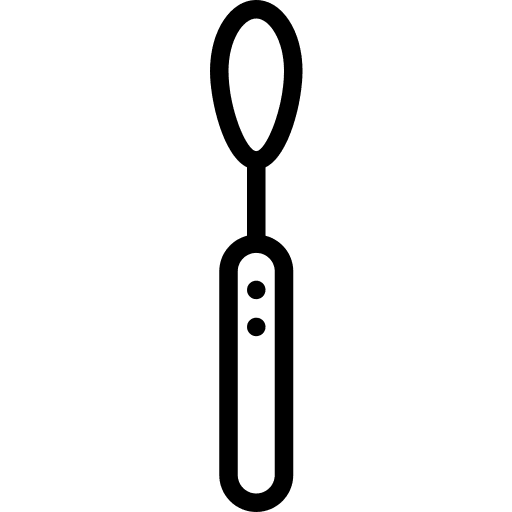 Teaspoon spoon outline spoon teaspoon icon