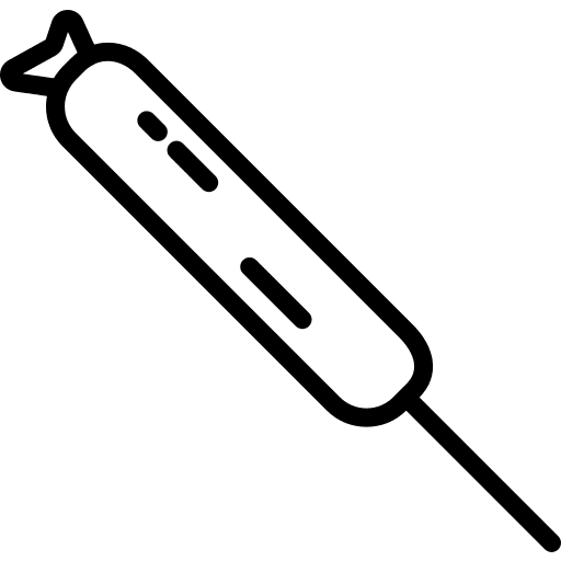 Corndog fast food corndog sausage icon