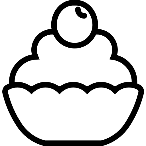 Cupcake bakery cupcake food icon