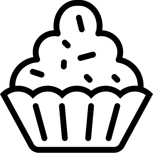 Cupcake food bakery sweet icon