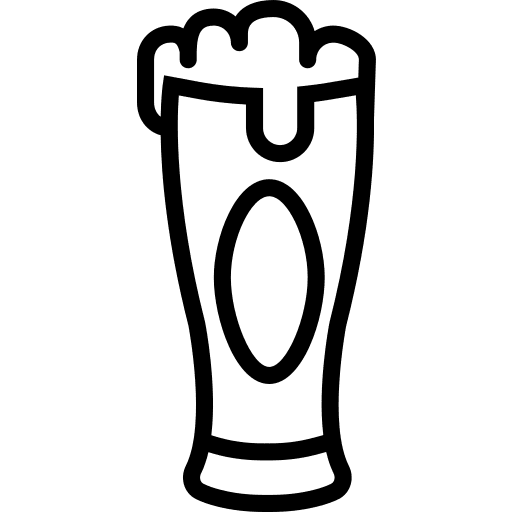 Glass beer bar icons glass icon