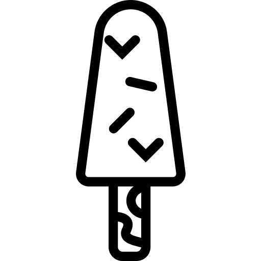 Ice cream sweet summer food icon