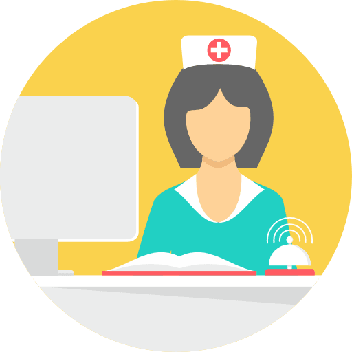 Nurse healthcare and medical hospital illness icon