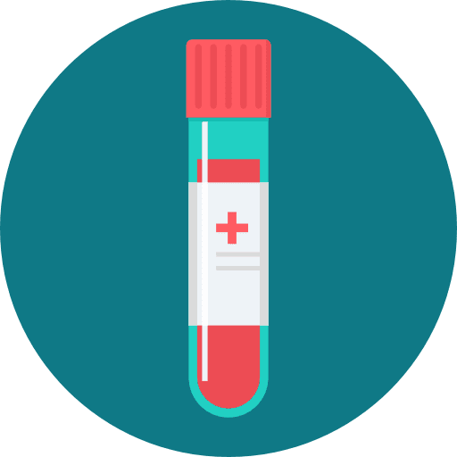 Blood sample testing healthcare and medical medical icon
