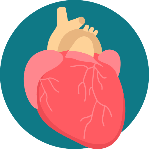 Heart transplant medical heart icon