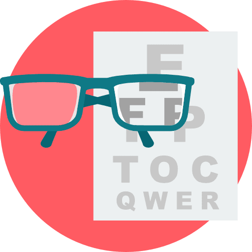 Snellen chart healthcare and medical ophtalmology vision icon