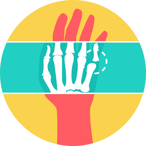 X ray radiology bones x ray icon