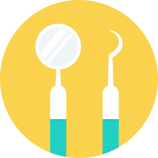 Dentist tools healthcare and medical dentist tools dentist pack icon