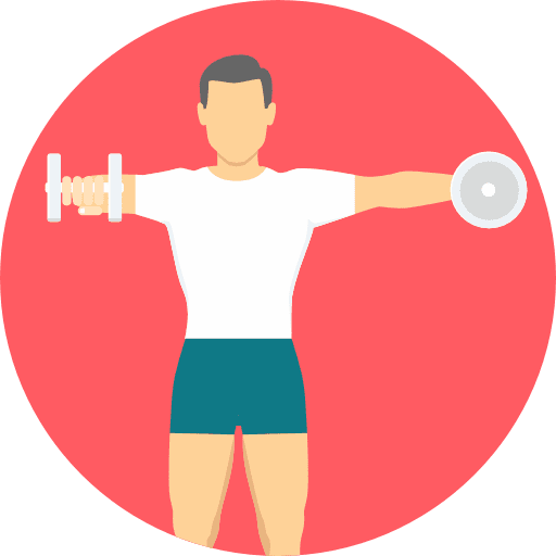 Exercise fitness athlete sport icon