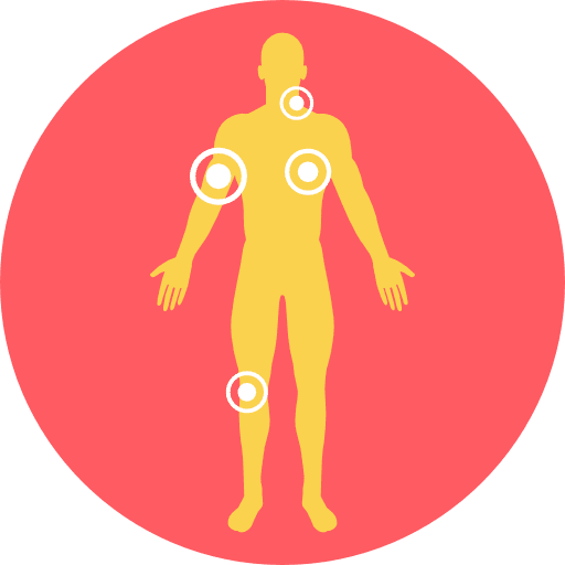 Injury injury body parts hand icon
