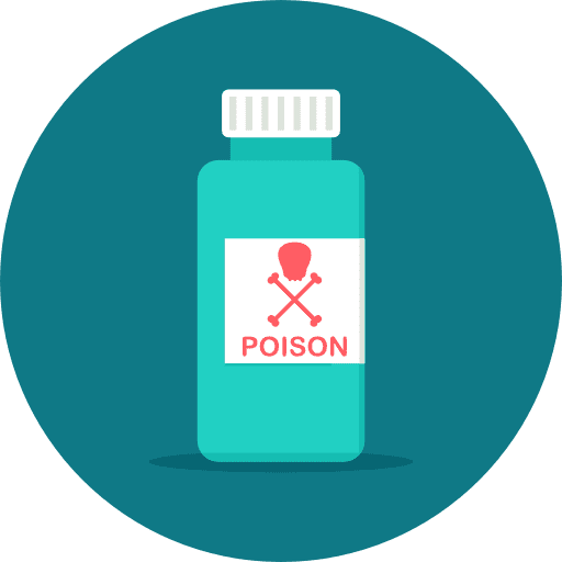 Poison poison medical signs icon