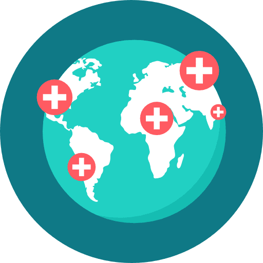 Worldwide worldwide maps and location earth globe icon