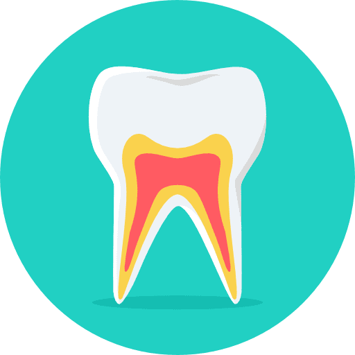Teeth dentist caries dental icon