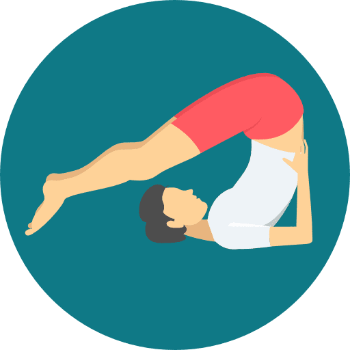Yoga relaxing pilates exercise icon