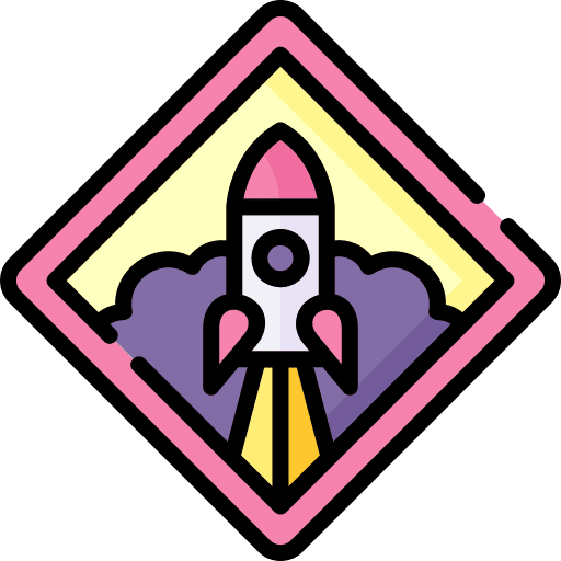 Badge emblem rocket ship insignia icon Badge emblem rocket ship insignia icon