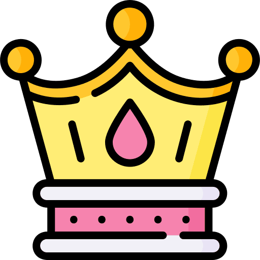 Crown monarch royalty gem icon Crown monarch royalty gem icon