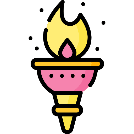 Torch olympic games sports and competition fire icon Torch olympic games sports and competition fire icon