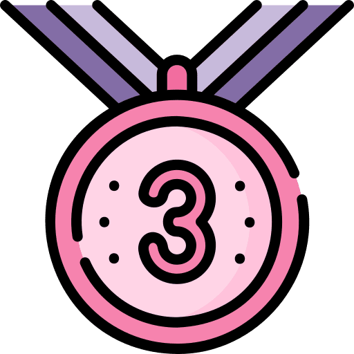 Medal sports and competition winner third icon Medal sports and competition winner third icon