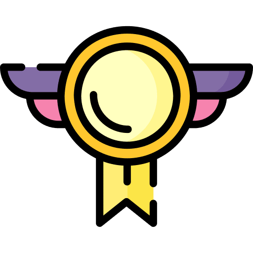 Medal wing reward winner icon Medal wing reward winner icon