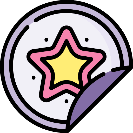 Sticker star best favourite icon Sticker star best favourite icon