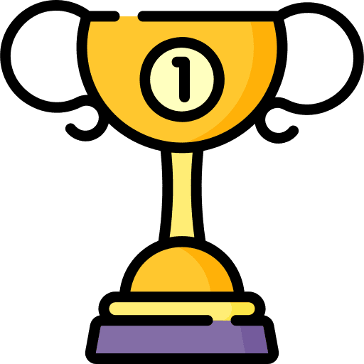 Trophy sports and competition prize first icon Trophy sports and competition prize first icon