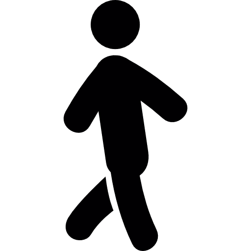 Person walking walk pedestrian relax icon