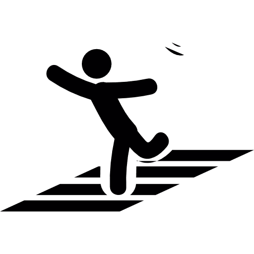 Person crossing street on crosswalk run running people icon