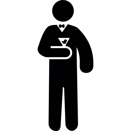 Gentleman with martini drinking gentleman people icon